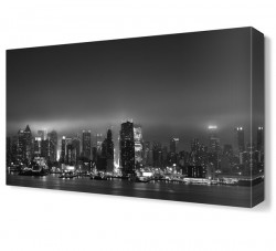 Siyah Beyaz Büyük Şehir Tablosu