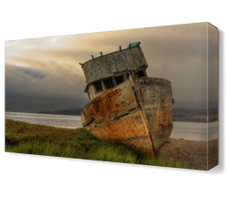 Kıyıya Kurmuş Kayık Tablosu