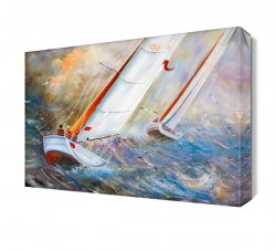 Yelkenli Sanatsal Canvas Tablo