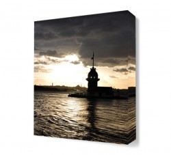 Gece Kız Kulesi Manzara Tablosu