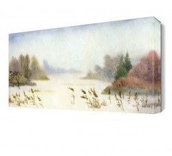 Ağaçların Arasındaki Nehir Tablosu