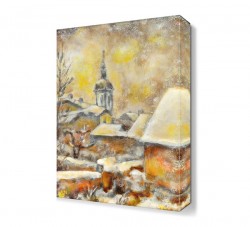 Yağlı Boya Köy Tablosu