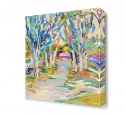 Renkli Ağaçlar Canvas Tablo
