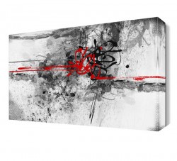 Kırmızı Siyah Çizimler Tablosu