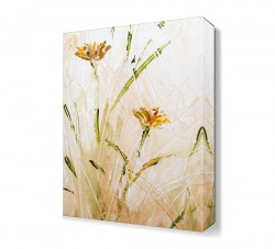 İki Sarı Çiçek Tablosu