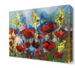 Kırmızı Gelincikler Yağlı Boya Tablo