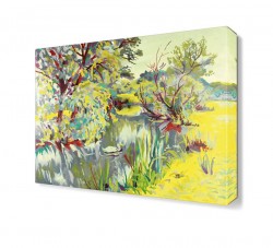 Göldeki Ördek Yağlı Boya Tablosu