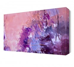 Yağlı Boya Mor Desenler Tablosu