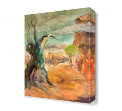 Yağlı Boya Ağaç Kökü Tablosu