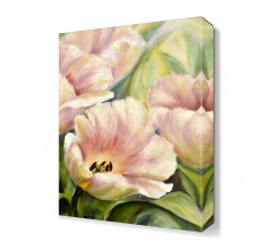 Beyaz Çiçek Yağlı Boya Tablosu