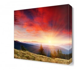 Gökyüzü ve Dağ Manzarası Canvas Tablo (1)