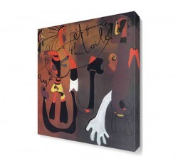 Salyangoz Kadın Çiçek Canvas Tablo (1)