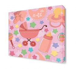 Kız Bebek Arabası Canvas Tablo (1)