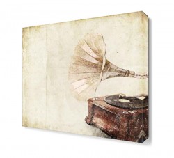 Gramafon Canvas Tablo