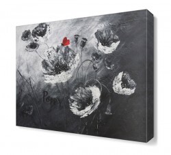 Siyah Laleler Canvas Tablo (1)