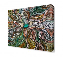 Dekoratif Çiçek Deseni Tablosu