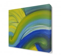 Mavi Yeşil Yapraklar Tablosu