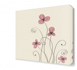 Pembe Çiçek 3 Canvas Tablo