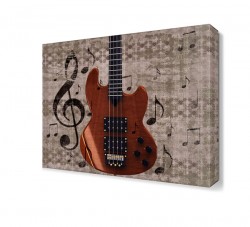 Elektro Gitar ve Notalar Tablosu